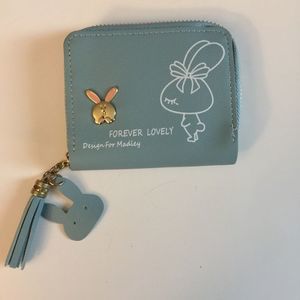 Kawaii Rabbit Short Zipper Coin Wallet